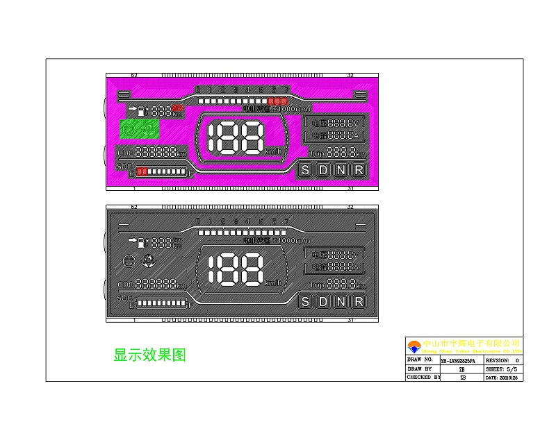 電動車LCD液晶屏